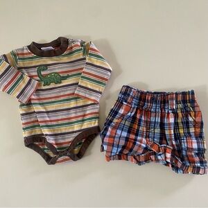 Baby Boy Gymboree Set - Onesie & Shorts (3-6 months)